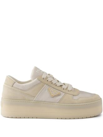 Prada Downtown Bold platform sneakers - Neutrals