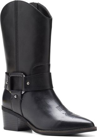 Clarks Morzine Rise Leather Cowboy Boot