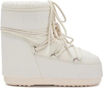 Moon Boot MB Icon Lage Enkellaarsjes - Dames - Winterlaarzen - Beige - 39 EU - Polyester - Schoenen