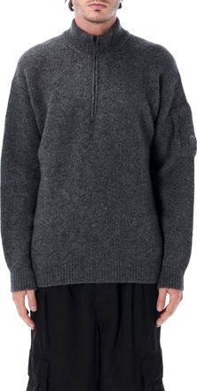C.P. Company Textured Knit Half-Zip Sweater