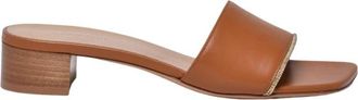 Fabiana Filippi Heeled Mules - Dames - Muiltjes - Bruin - 37 EU - Leer - Schoenen