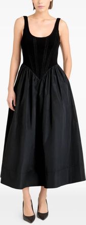 Cinq &agrave; Sept Crochet Martay Dress In Black