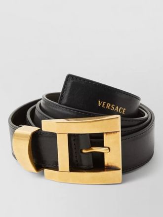 Versace adjustable calf leather belt refined design