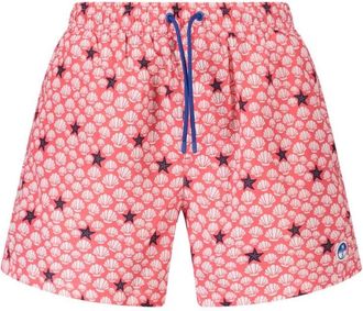 North Sails Gestreepte zwemboxer met oceaan details - Heren - Strandmode - Veelkleurig - S - Badmode