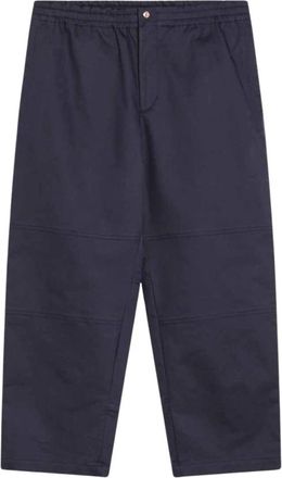 Moncler Reguliere Broek Donald Glover Stijl - Heren - Straight fit broeken - Blauw - L - Broeken