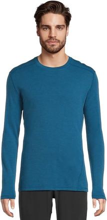 Smartwool Merino 250 Base Layer Crew Mens Clothing Nival Blue : LG