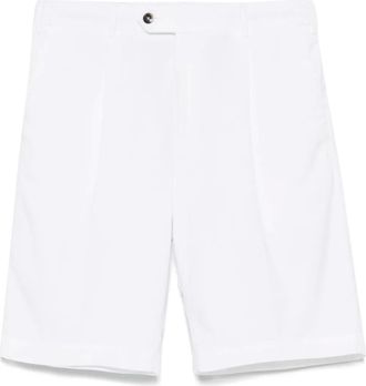 Pantaloni Torino Bermuda a coste - Bianco