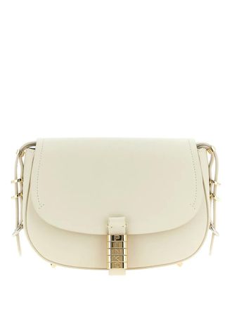 Pinko Leren schoudertas - Wit