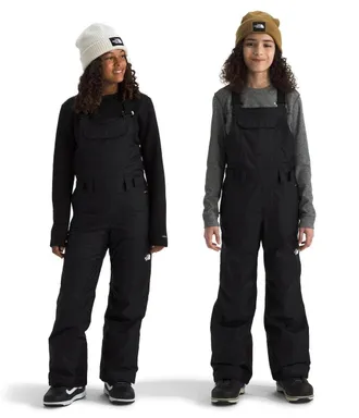The North Face Freedom Snow Bib Kids Black Waterproof Suspender Strap GBO4014