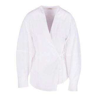 ottod'Ame Blouses, female, White, Size: XS Camicia a portafoglio