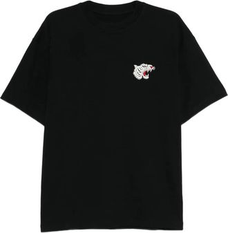 Melt T-shirt con ricamo - Nero