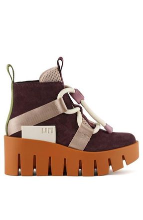 United Nude Grip Nomad Lo Platform Lug Bootie in Caramel Mix at Nordstrom, Size 38