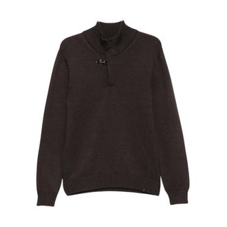 Fay Truien & Vesten, Heren, Bruin, XL, Wol, Maglia Lupetto+Gancio F.5