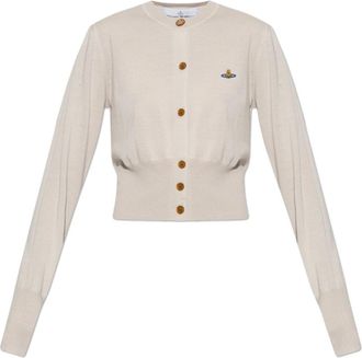 Vivienne Westwood Wool Cardigan Bea - Dames - Vesten - Roze - M - Wol - Truien & Vesten