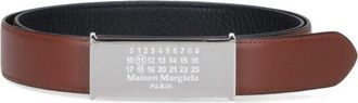 Maison Margiela Numeric Reversible Belt - Brown/Black