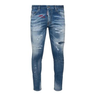 Dsquared2 Mens Dark Blue Skater Jeans - Navy Cotton - Size 36 (Waist)