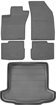 OEM Juego De Alfombrillas De Goma Para Coche Y Alfombrilla Para Maletero Para Fiat Tipo Sed&aacute;n A Partir De 2016