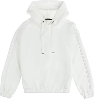 Fay Jersey Hooded Sweatshirt - Dames - Hoodies - Wit - M - Polyester - Hoodies & sweatvesten