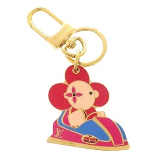 Louis Vuitton Pre-owned Accessories, female, Multicolor, Size: ONE SIZE Pre-owned Canvas Keyring