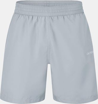 Off-white Mens Off White Arrow Relaxed Fit Swim Shorts in Grey/White - Size 2XS