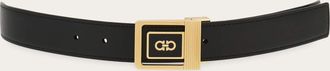 Ferragamo Men Reversible and adjustable belt Black