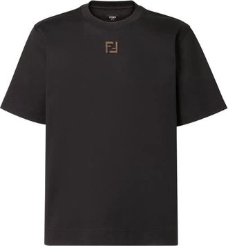 Fendi Regular T-Shirt With Corduroy Ff