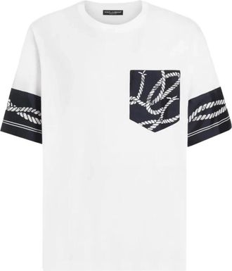 Dolce & Gabbana T-shirt Corde - Heren - T-shirts - Wit - M - Tops