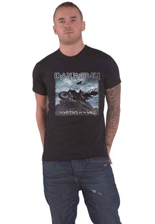 Iron Maiden Rock Off Iron Maiden The Writing On The Wall Single Cover (Black) T-Shirt (x-Large)