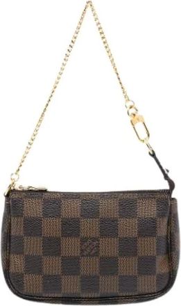 Louis Vuitton Pre-owned Clutches, female, Brown, Size: ONE SIZE Pre-owned Vintage Canvas Clutch
