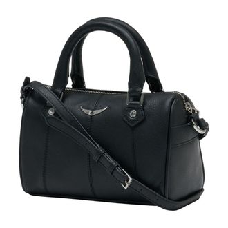 Zadig&Voltaire Womens Shoulder Bag Black Calfskin