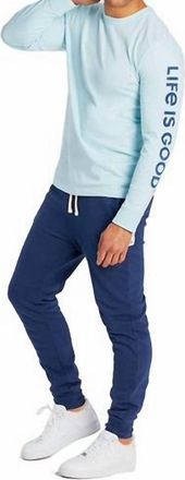 Life is good Mens Simply True Darkest Jogger In Blue
