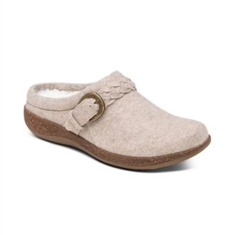 Aetrex Womens Libby Clog In Oatmeal