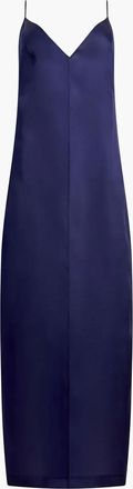 Khaite Tulula satijnen maxi-jurk - Blauw