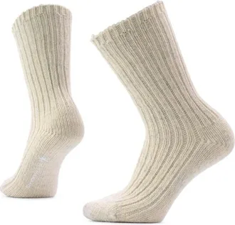Smartwool Everyday Cozy Heritage Rib Crew Multifunktionssocken f&uuml;r Damen | beige