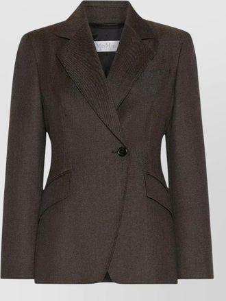 Max Mara wool slim-fit double-breasted blazer