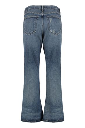 A Gold E Flared Denim Jeans - Blue