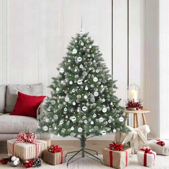 vidaXL &Aacute;rbol De Navidad Artificial Verde 180 Cm Pvc, Pl&aacute;stico Y Acero