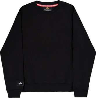 Alpha Industries Militaire Stijl Achterprint Sweater - Heren - Sweatshirts - Zwart - XL - Katoen - Hoodies & sweatvesten