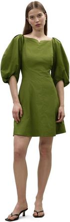 Rebecca Taylor Isla Poplin Mini Dress in Meadow at Nordstrom, Size 10