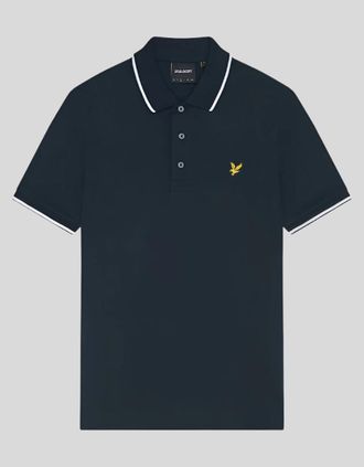 Lyle & Scott Lyle And Scott Mens Tipped Polo Shirt - Navy - Size: 44/Regular