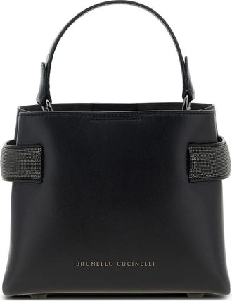 Brunello Cucinelli Borsa tote Essence piccola - Nero