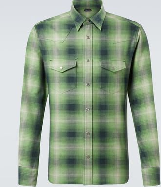 Tom Ford Camicia in cotone a quadri