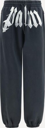 Palm Angels Sweatpants with drawstring and logo Male L