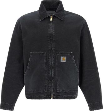 Carhartt Work in Progress Black Og Arcan Destroy Wash Jacket