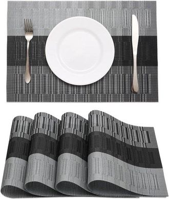 OEM Juego De 4 Manteles Individuales Resistentes Al Calor Y Lavables Para Mesa De Comedor - Manteles Individuales Tejidos Antideslizantes Para Cocina