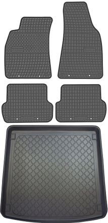 OEM Juego De Alfombrillas De Goma Para Coche Y Maletero Para Audi A4 B6 B7 Kombi (noviembre De 2001 A Marzo De 2008)