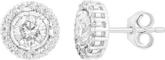 Effy Sterling Silver Lab Grown Diamond Stud Earrings at Nordstrom Rack