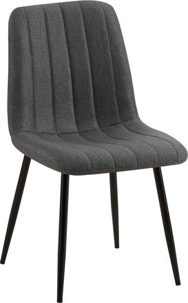 Clp Silla De Comedor Dijon Tela Gris Oscuro
