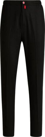 Kiton Elegante wollen broek - Heren - Slim Fit Broeken - Zwart - W32 - Wol - Broeken
