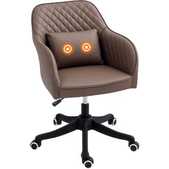 Vinsetto Vinsetto - Office Chair with Rechargeable Vibration Massage, Brown